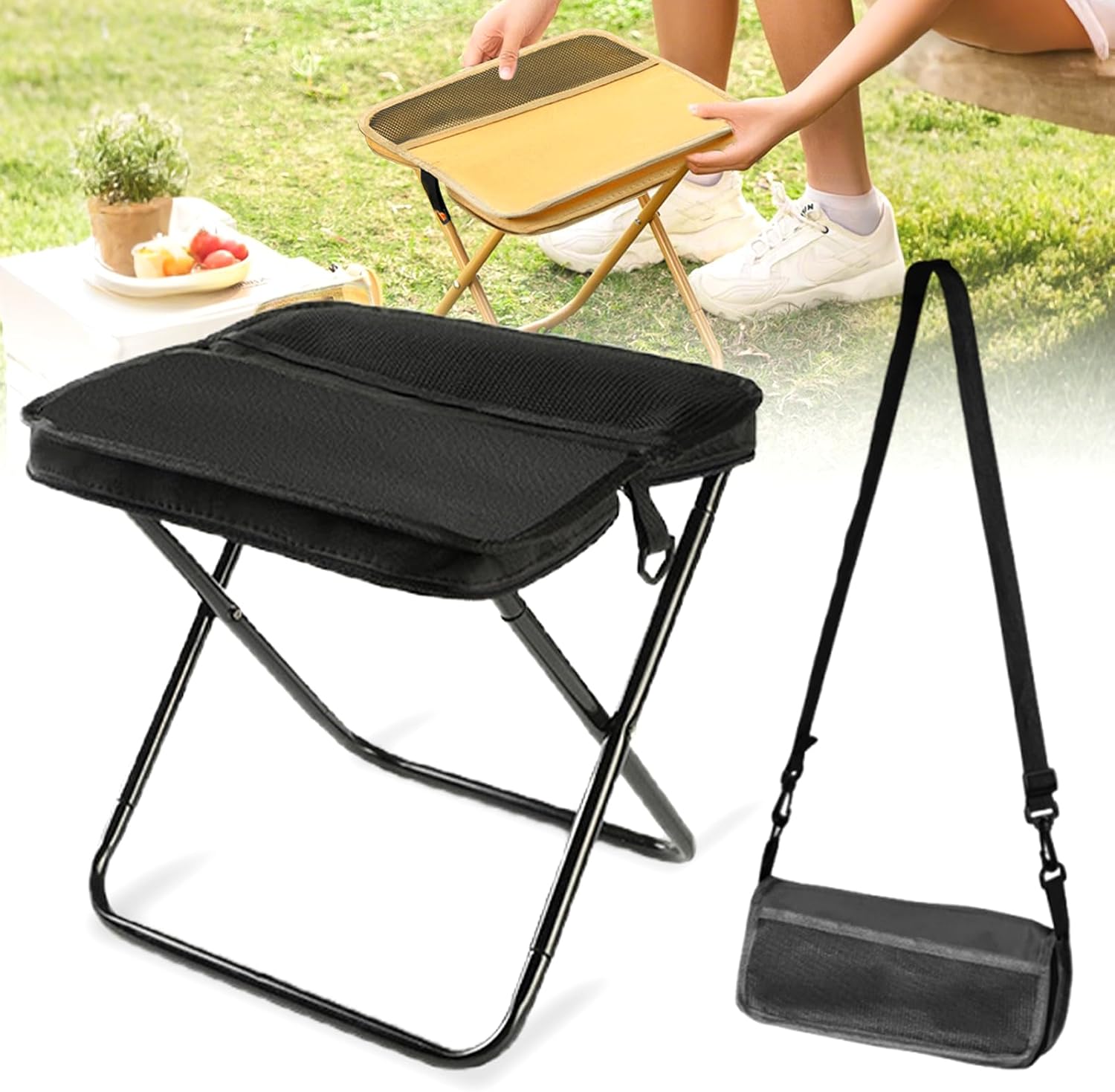 Outdoor Furniture Rocking Chair - GMOX Taşınabilir Katlanır Kamp Sandalyesi 1.5lbs