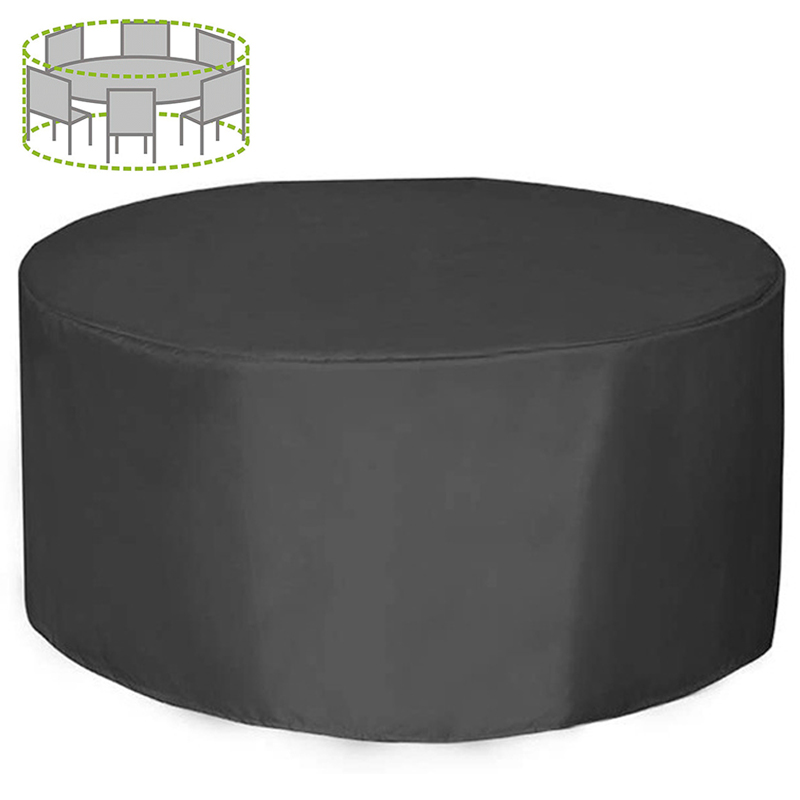 Outdoor Furniture Varnish - 12 Boyutlu Yuvarlak Mobilya Örtüsü 210D