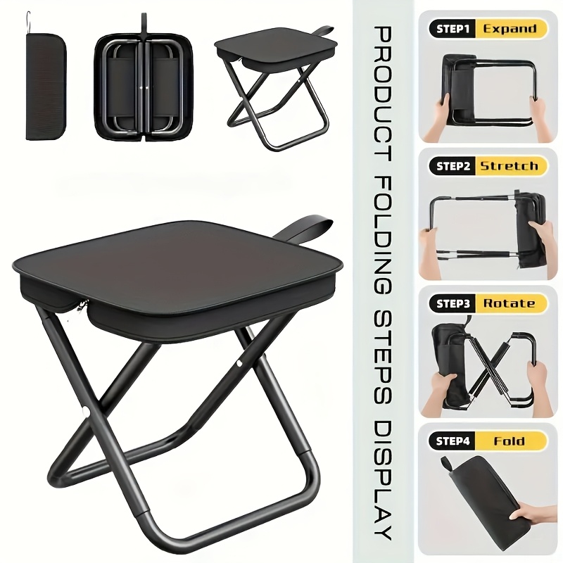 Outdoor Furniture Rocking Chair - Hafif Kompakt Katlanır Kamp Taburesi Taşınabilir
