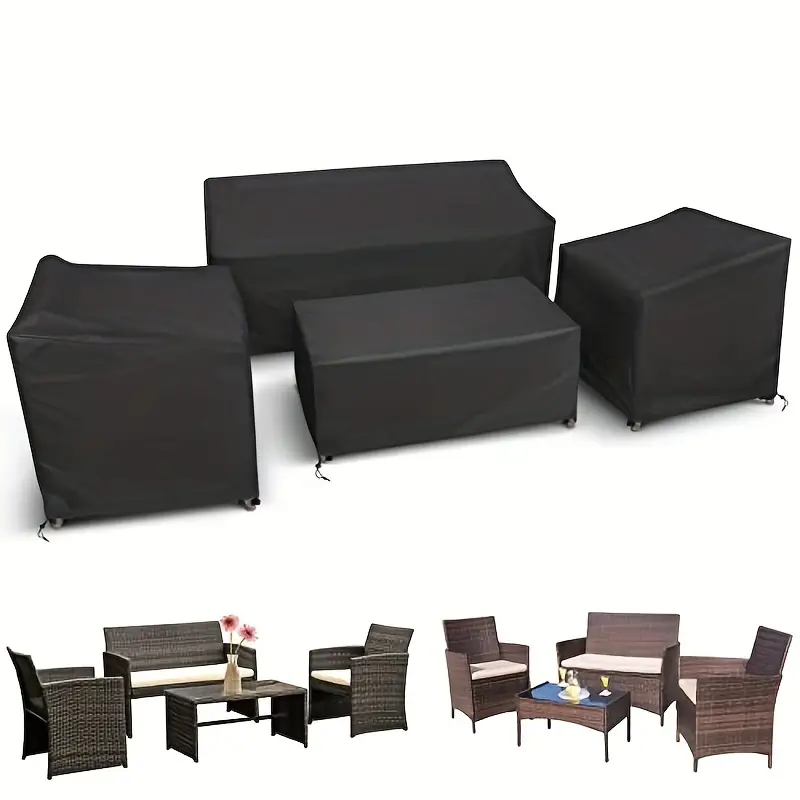 Outdoor Furniture Varnish - 4 adet/takım Veranda Mobilya Kapakları, Ağır