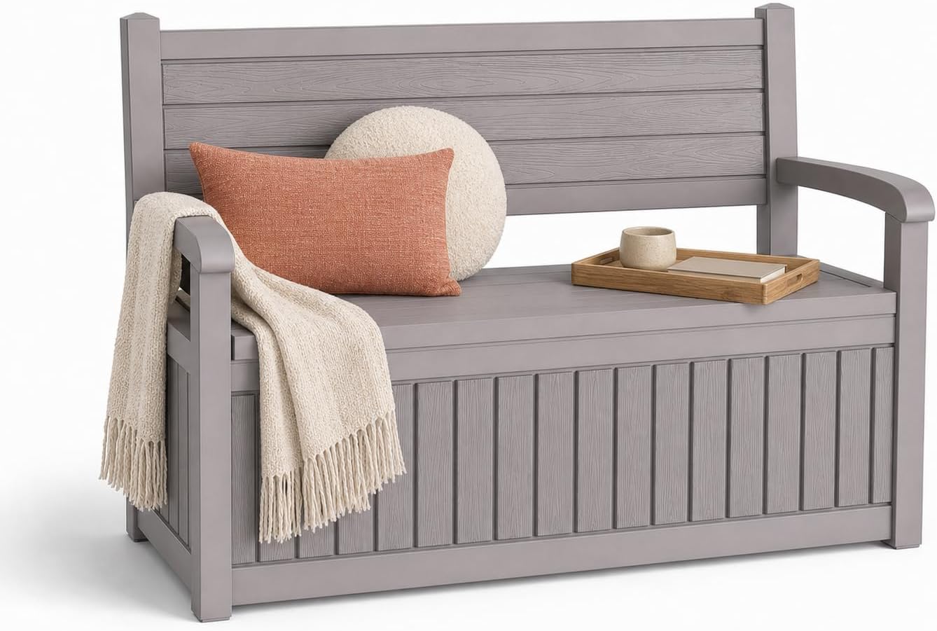 Outdoor Furniture Resin - 100 Galonluk Dış Mekan Depolama Bankı,