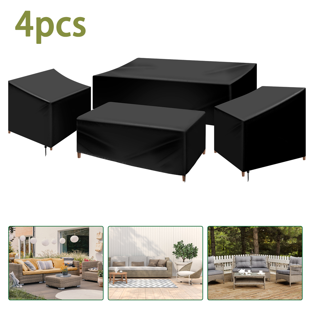 Outdoor Furniture Varnish - 4 adet veranda mobilya yatak örtüsü