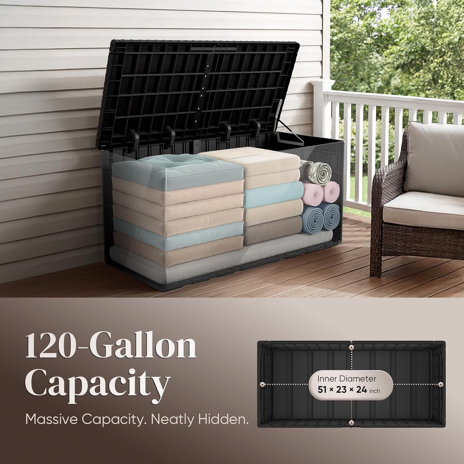 120 Galon Reçine Veranda Dolab - Outdoor Furniture Resin incelemesi ve fiyatı