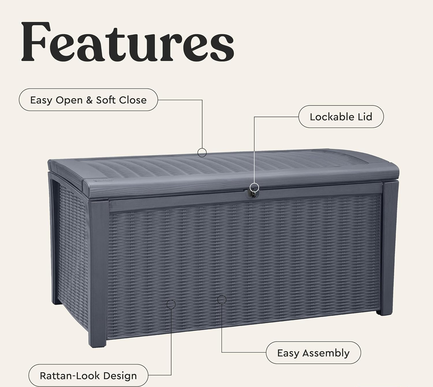 110 Galonluk Dış Mekan Depolam - Outdoor Furniture Resin incelemesi ve fiyatı
