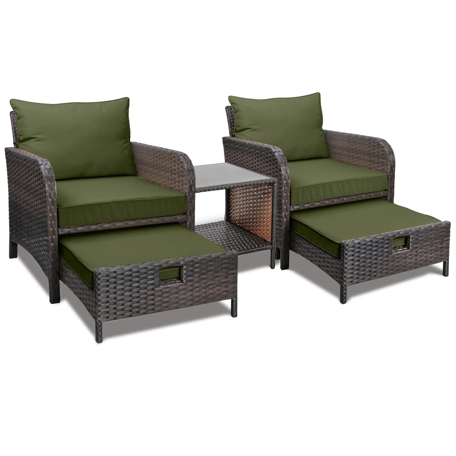 5 Parça PE Rattan Veranda Takı - Rattan Lounge Set incelemesi ve fiyatı