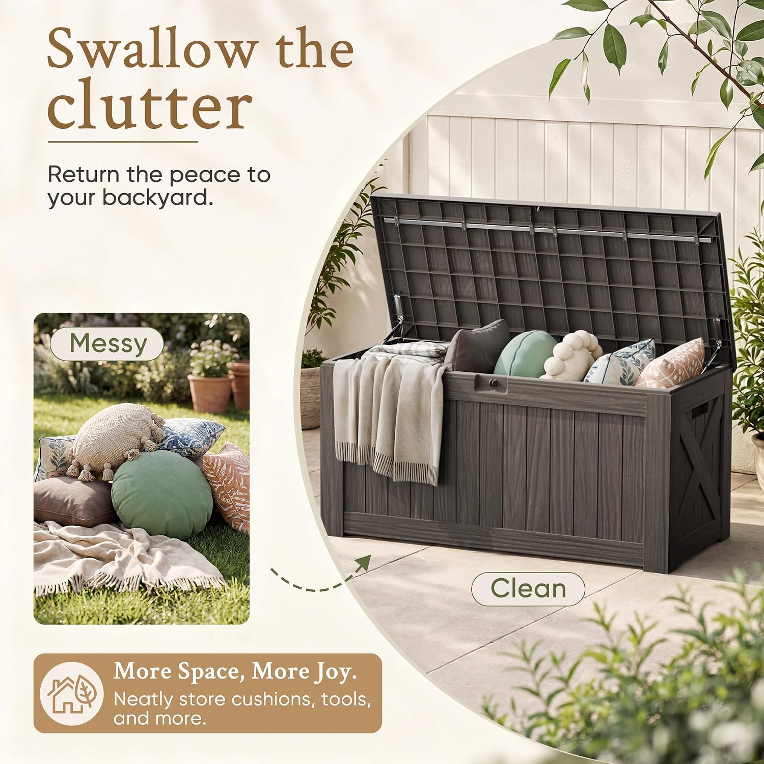120 Galon Büyük Bahçe Dolabı,  - Outdoor Furniture Resin incelemesi ve fiyatı
