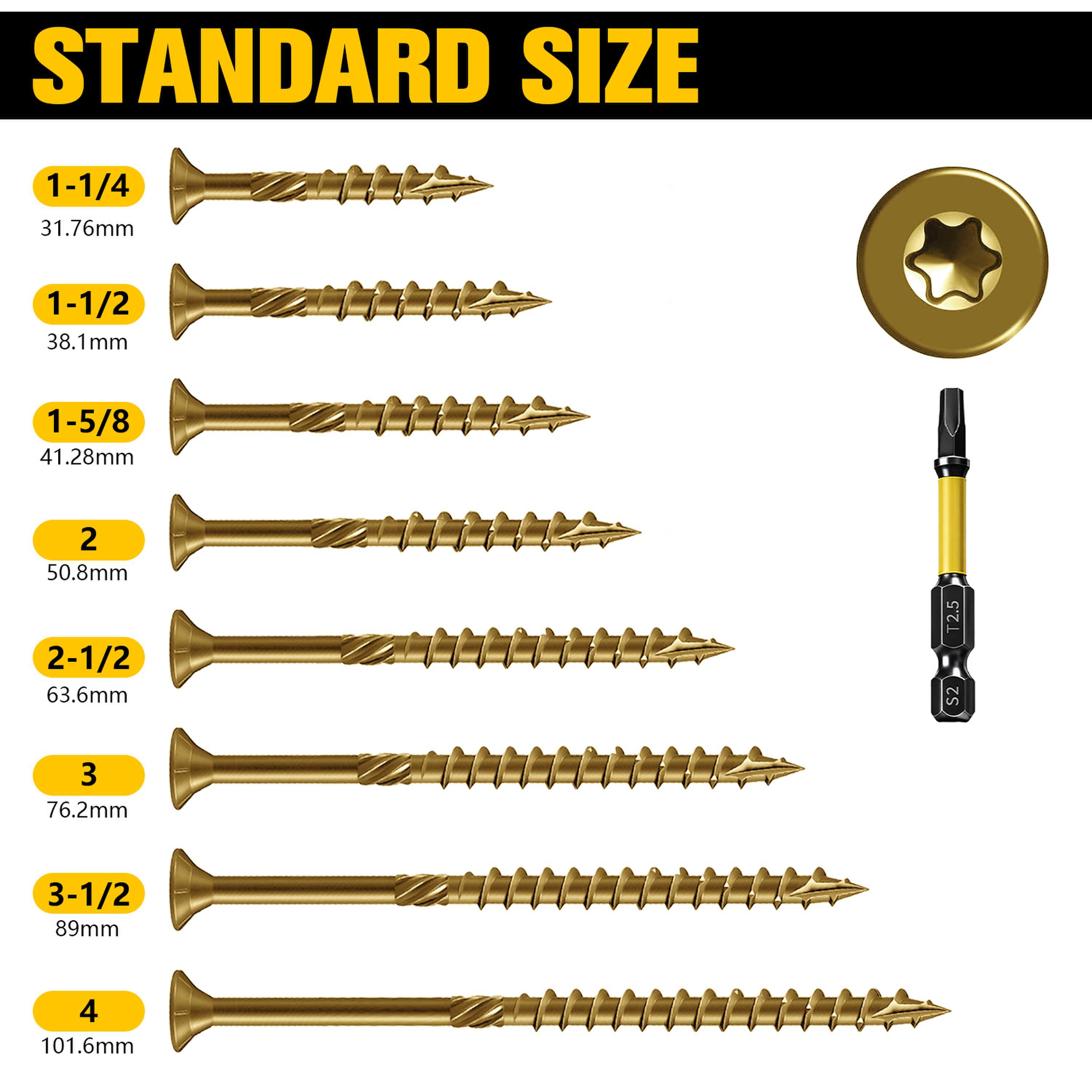VKKM 70 Adet # 10×4 İnç Altın  - Outdoor Furniture Diy incelemesi ve fiyatı