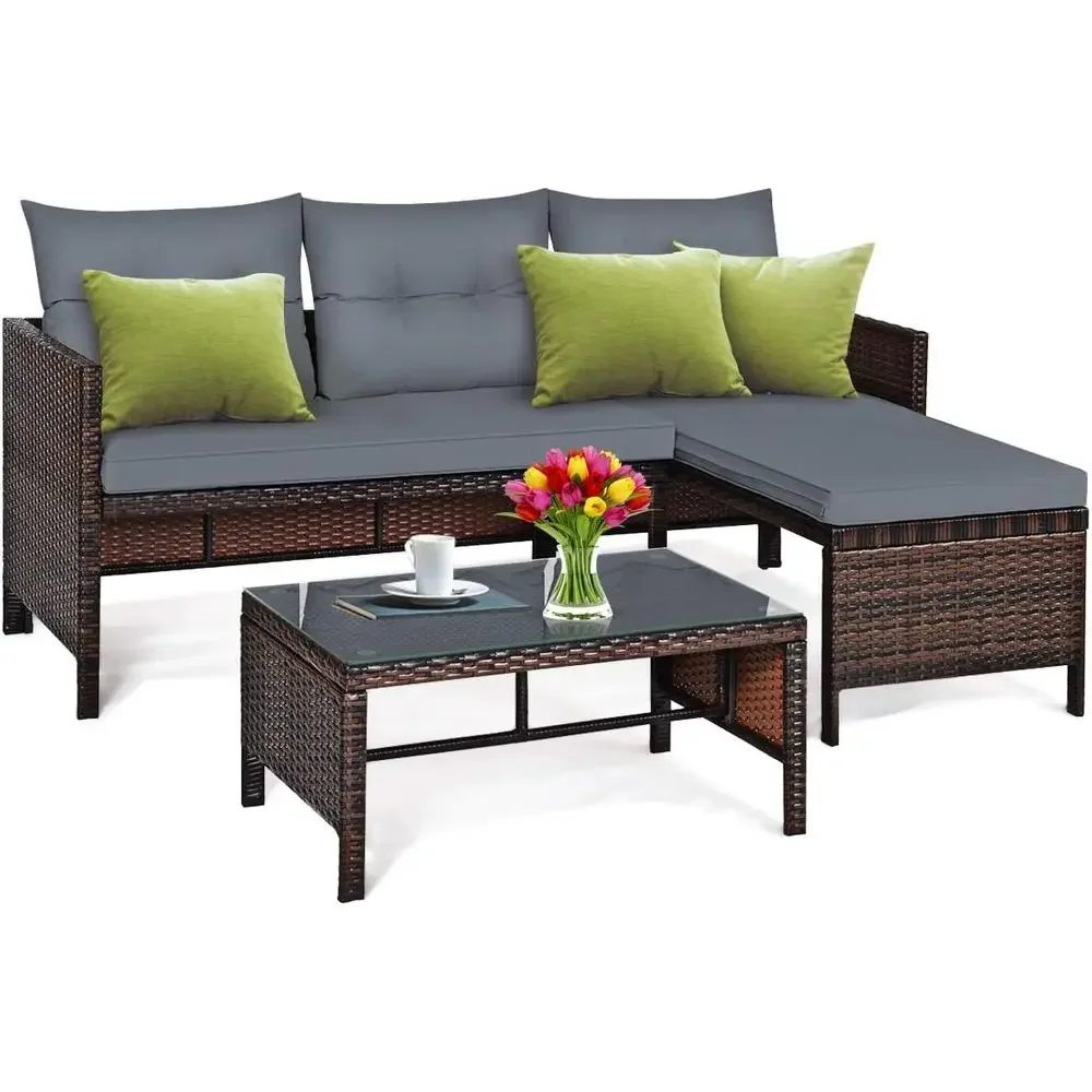 Hasır Bahçe Mobilya Seti Kanep - Rattan Lounge Set incelemesi ve fiyatı
