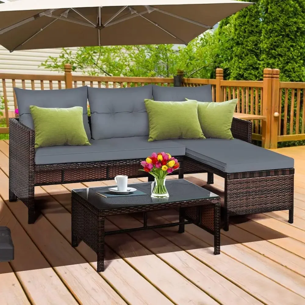 Hasır Bahçe Mobilya Seti Kanep - Rattan Lounge Set incelemesi ve fiyatı