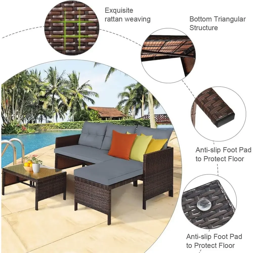 Hasır Bahçe Mobilya Seti Kanep - Rattan Lounge Set incelemesi ve fiyatı