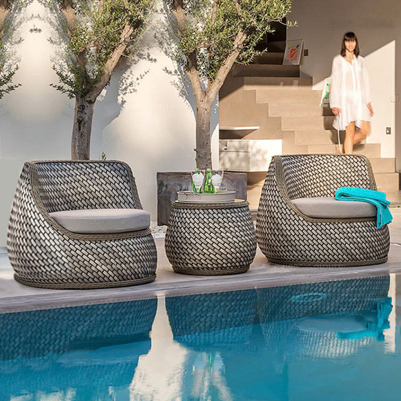 Ahşap İskandinav Bahçe Mobilya - Rattan Lounge Set incelemesi ve fiyatı