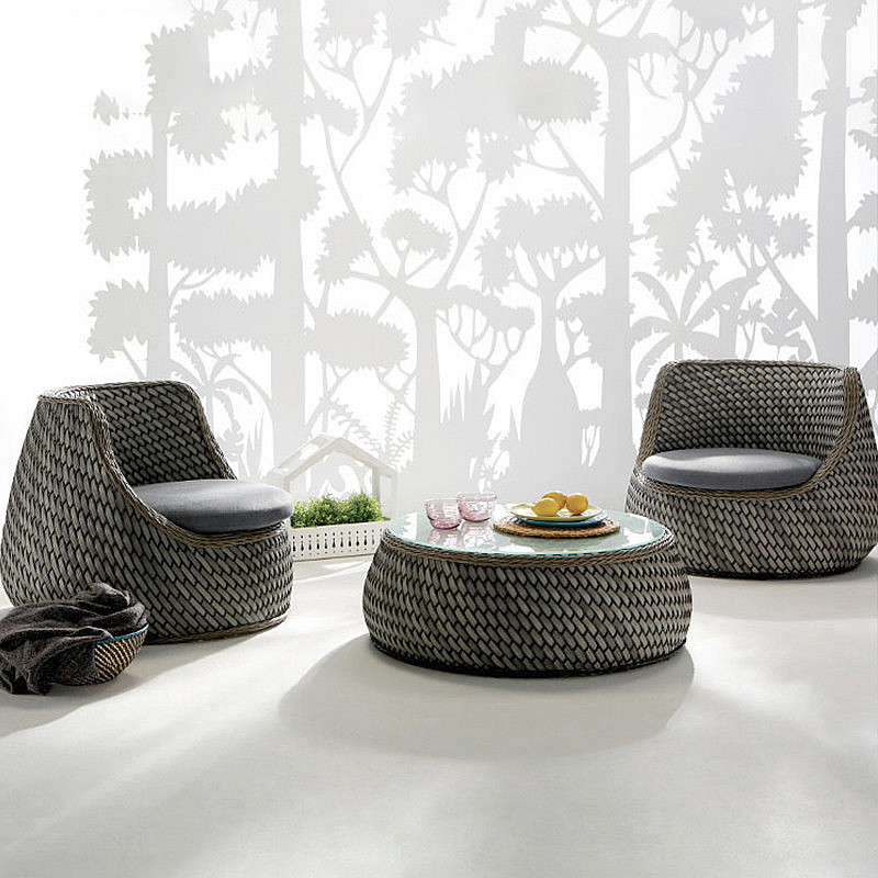 Ahşap İskandinav Bahçe Mobilya - Rattan Lounge Set incelemesi ve fiyatı