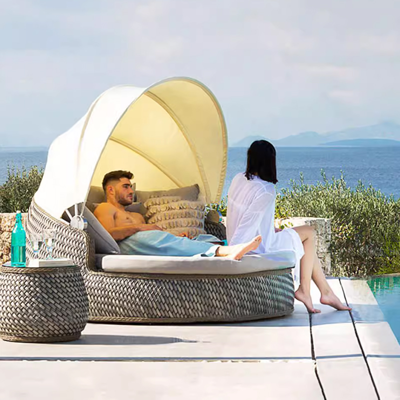 Ahşap İskandinav Bahçe Mobilya - Rattan Lounge Set incelemesi ve fiyatı